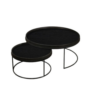 Round Tray Table Set Low XL