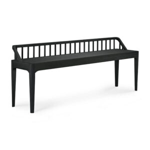 Spindle Black Bench