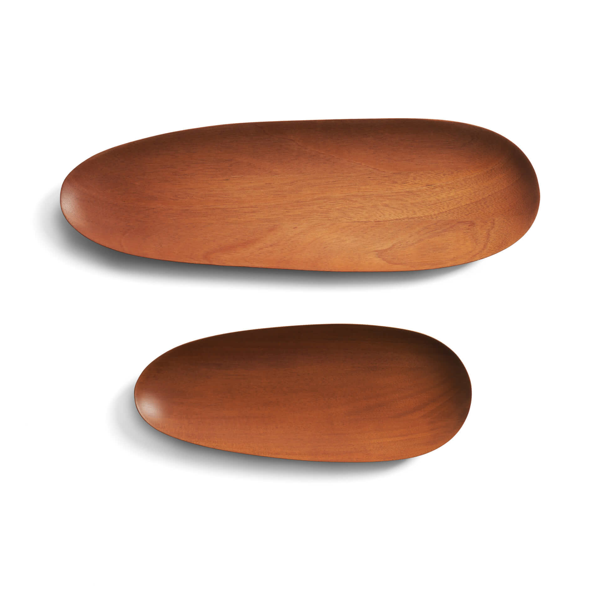 Thin Oval Boards Set Brown