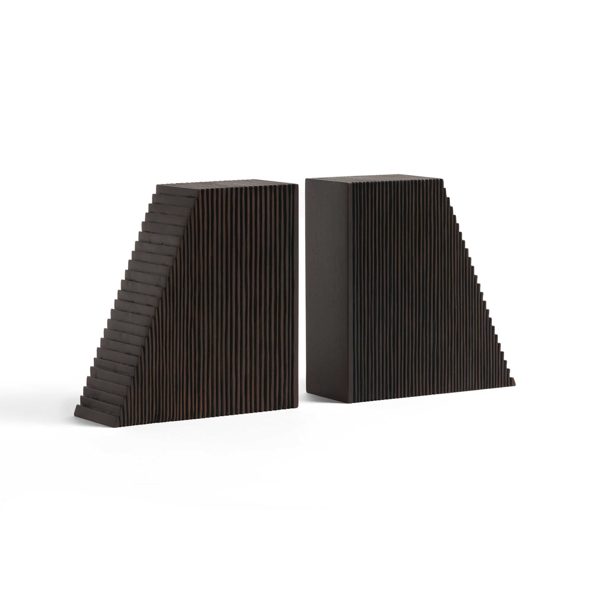 Mahogany Groove Book Ends Set - Image 3