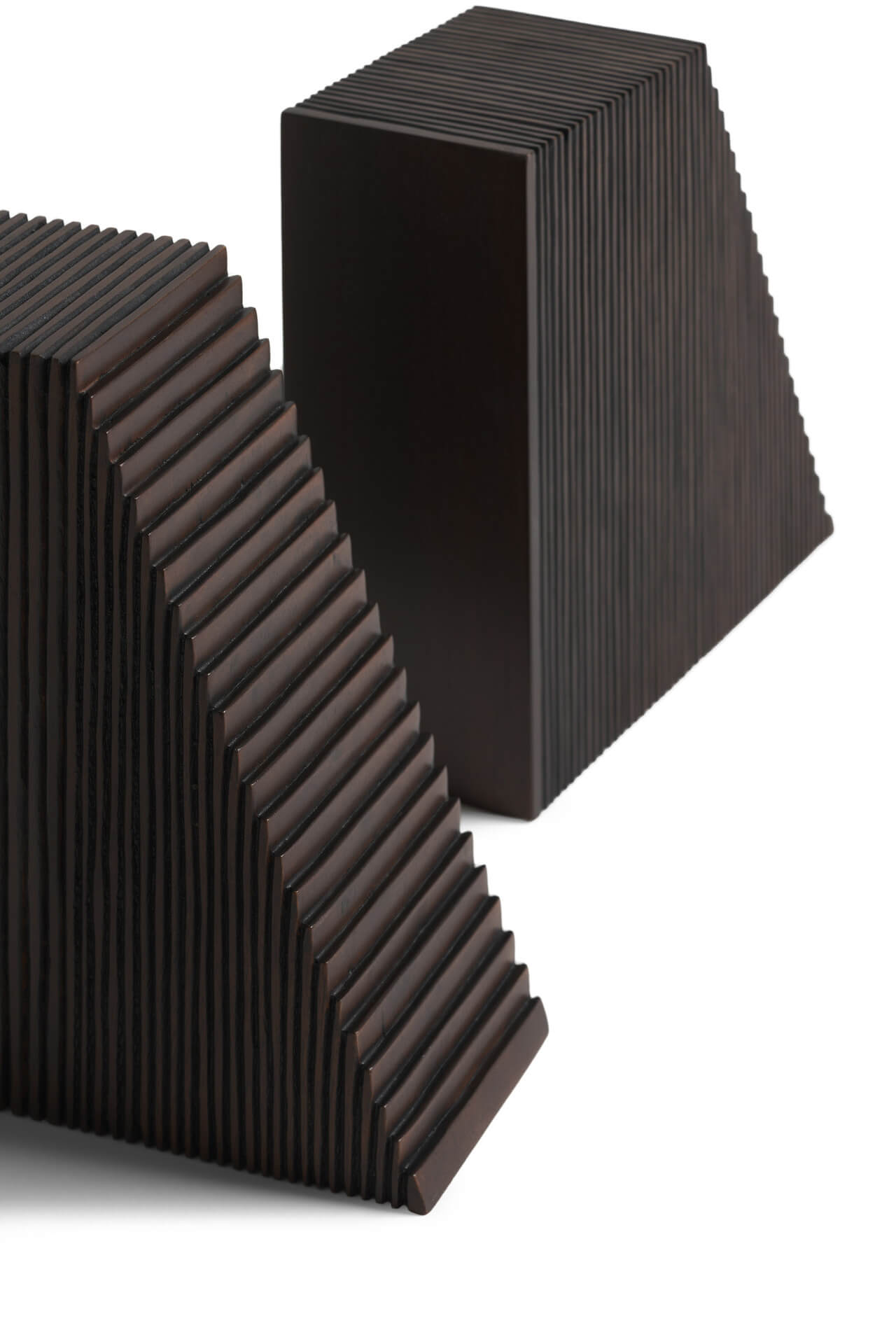 Mahogany Groove Book Ends Set - Image 5