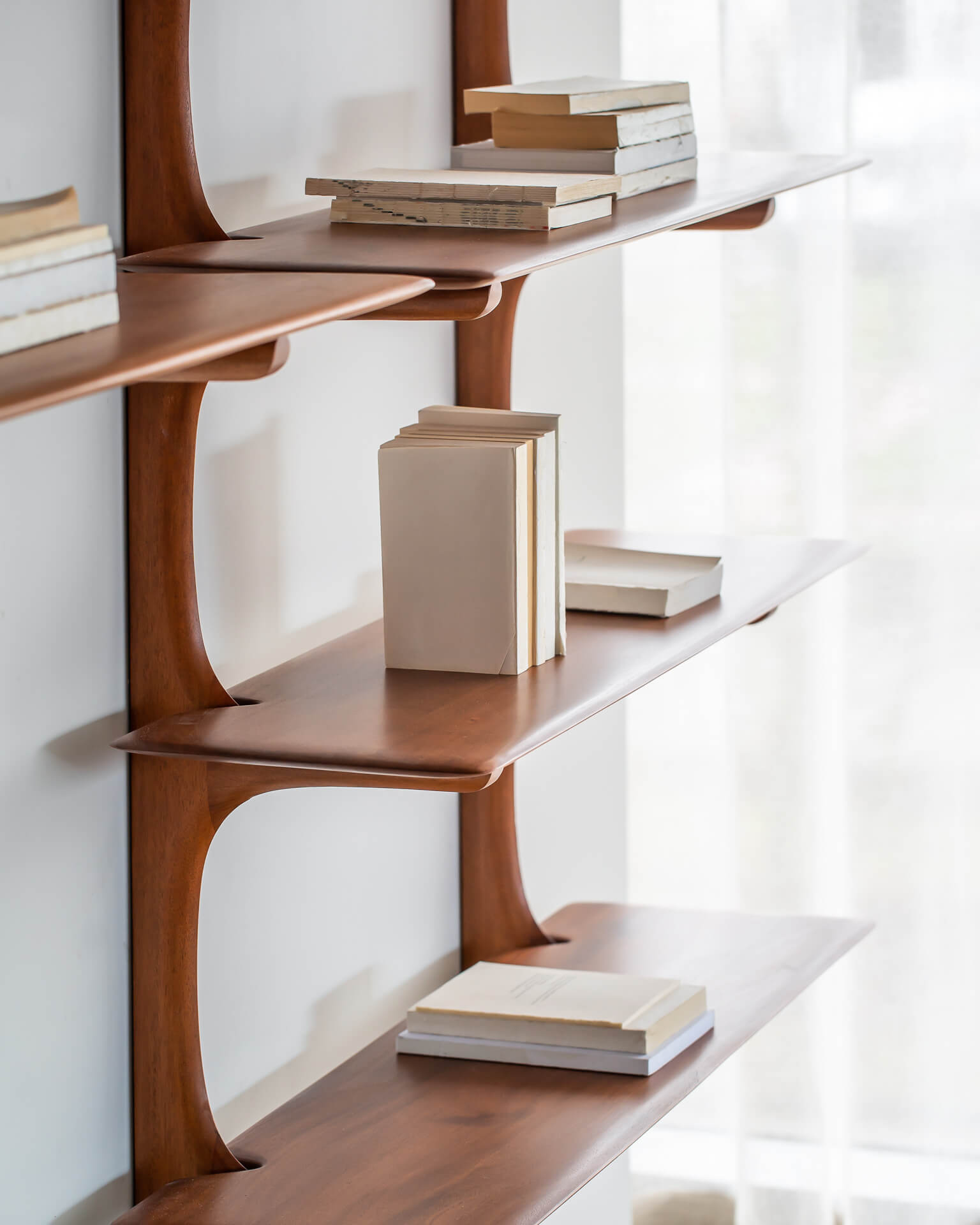 Mahogany PI Wall 3 shelves - Image 7