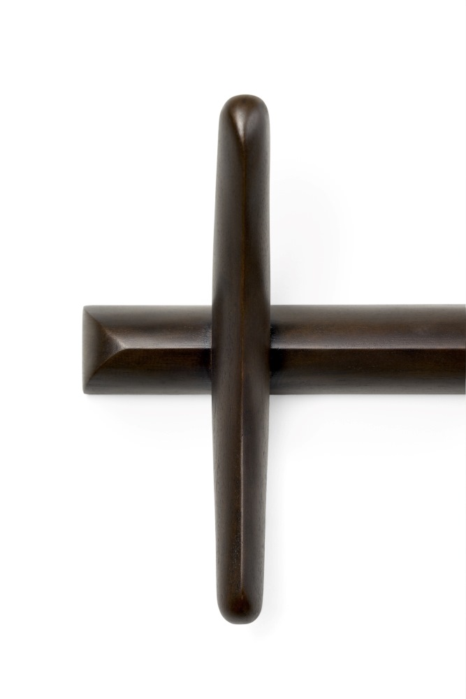 Mahogany PI wall coat rack - Image 4