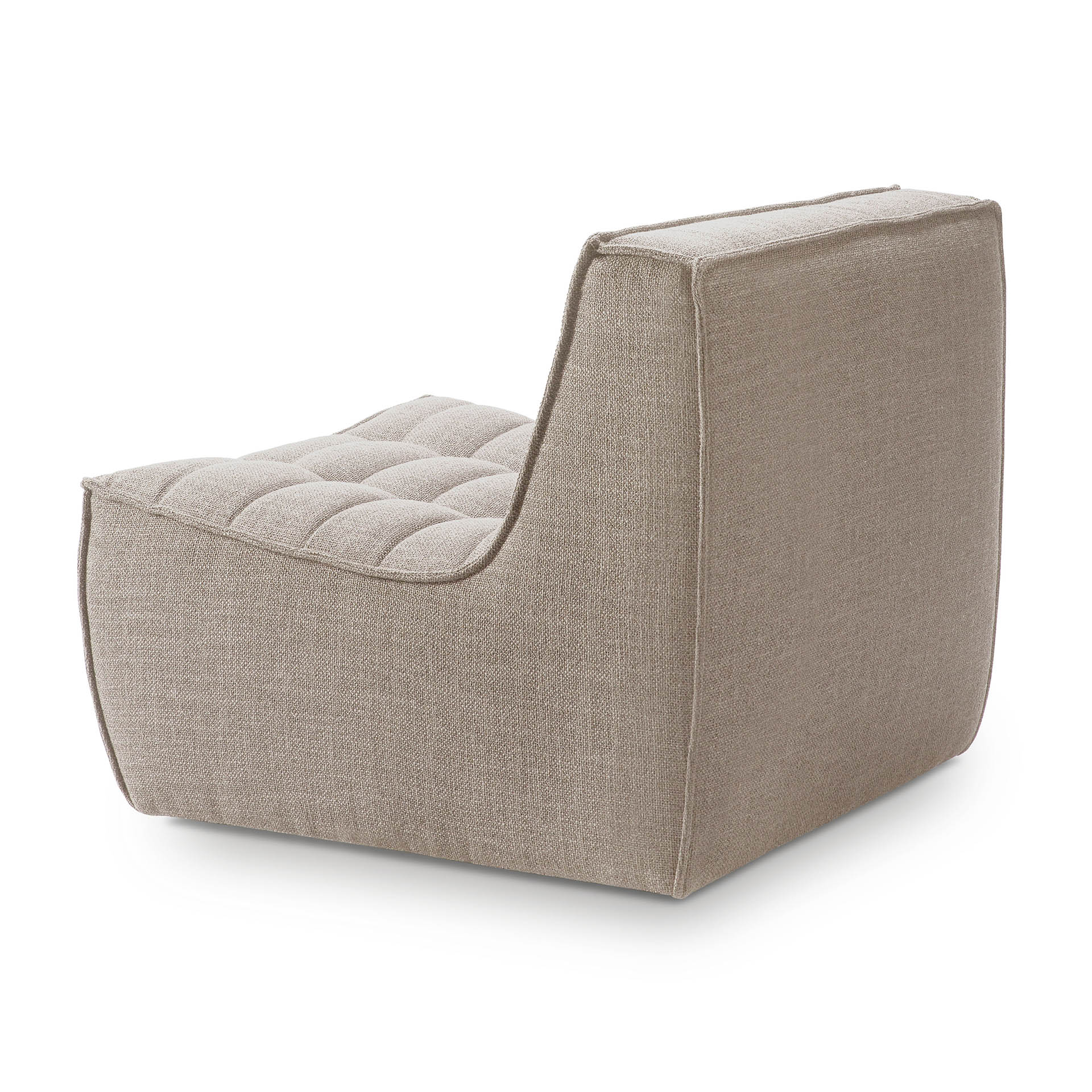 N701 Sofa 1 Seater Beige - Image 4