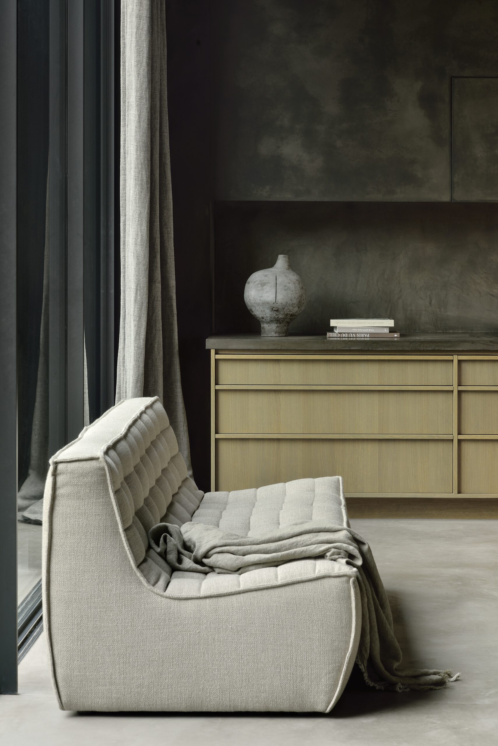 N701 Sofa 3 Seater Beige - Image 5