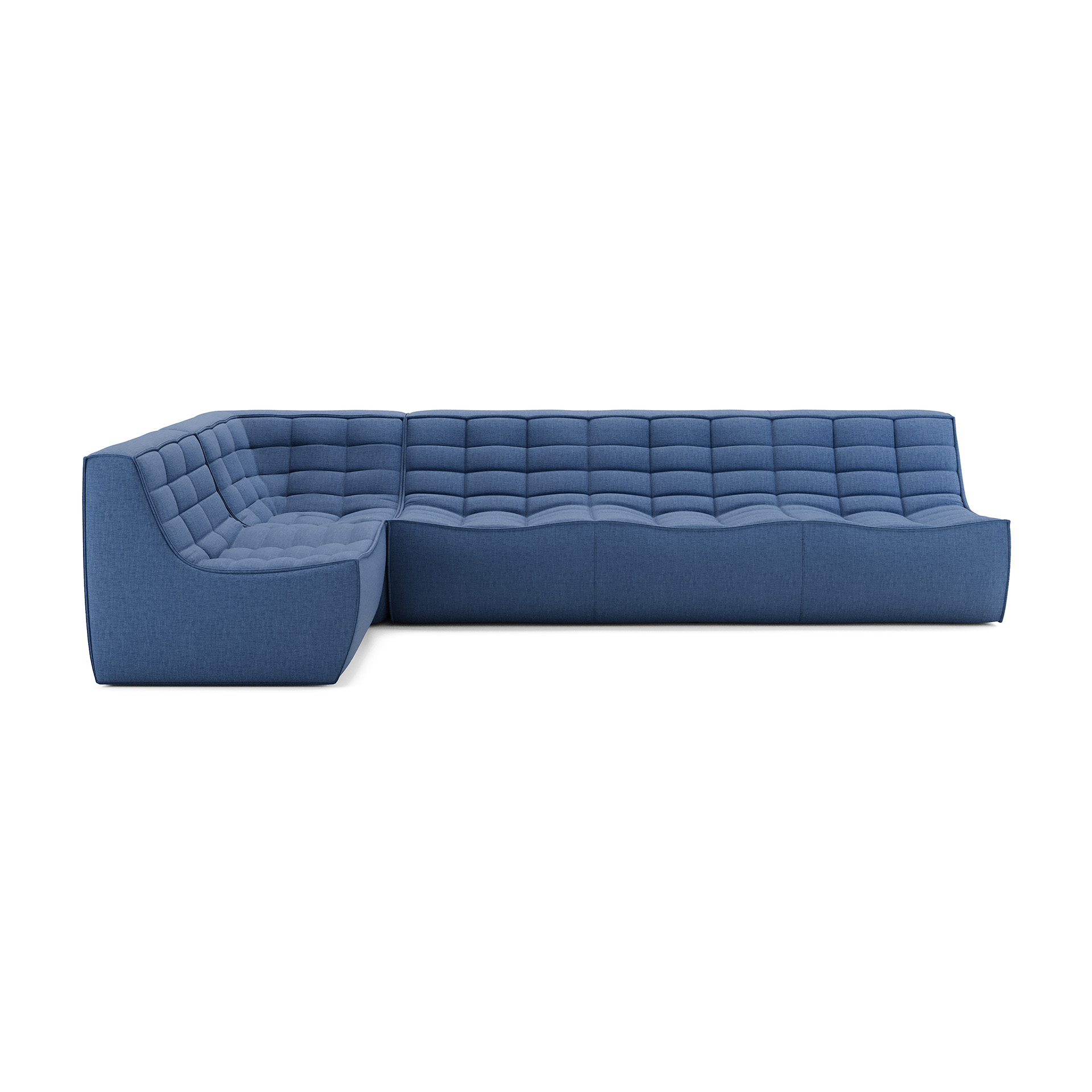 N701 Sofa 3 Seater Blue - Image 3