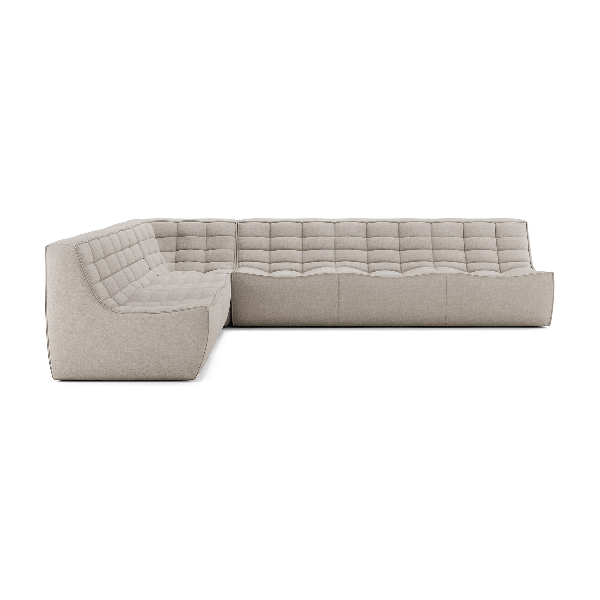 N701 Sofa 3 Seater Beige - Image 3