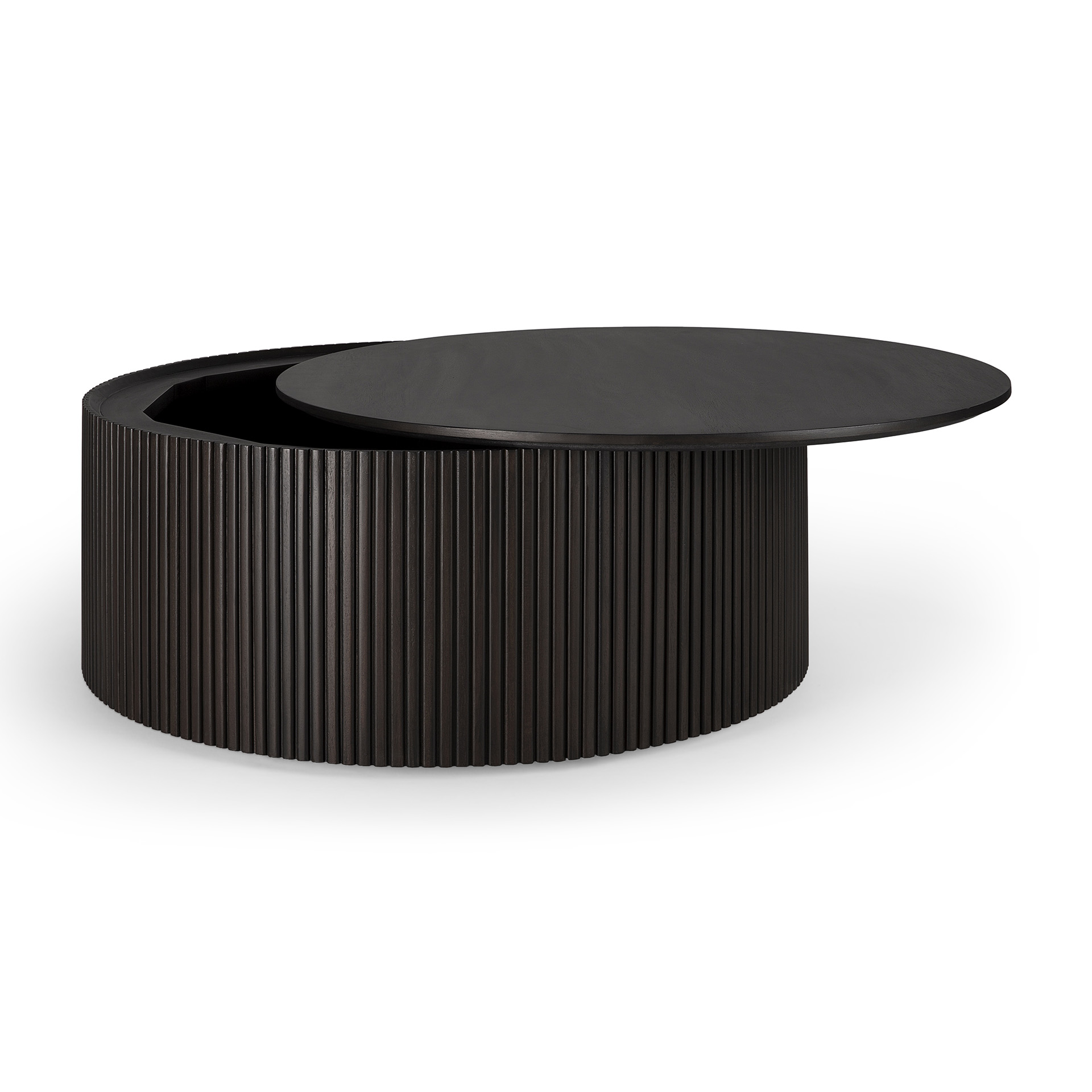 Mahogany Roller Max Coffee Table ø80 cm