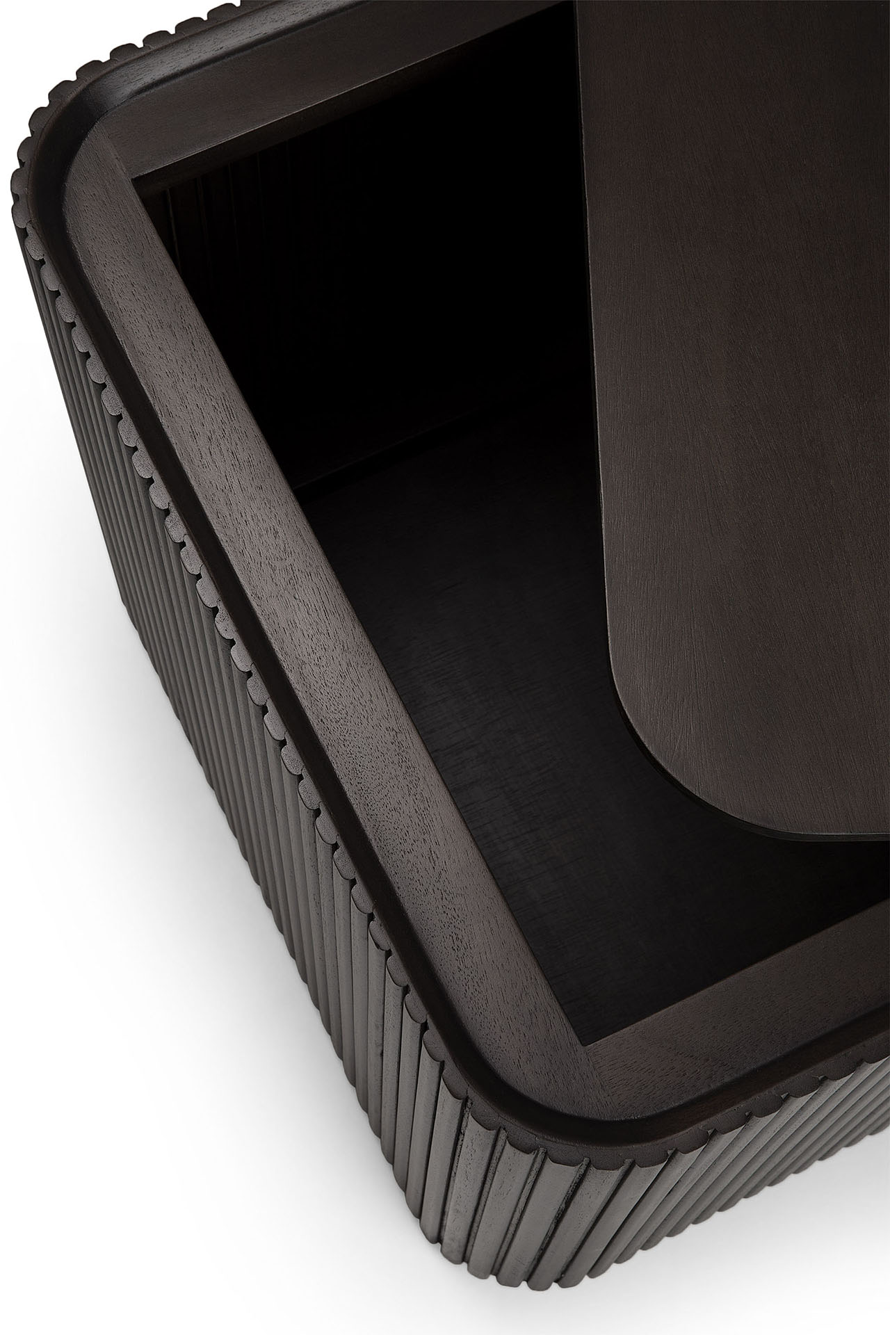 Mahogany Roller Max Square Side Table - Image 4
