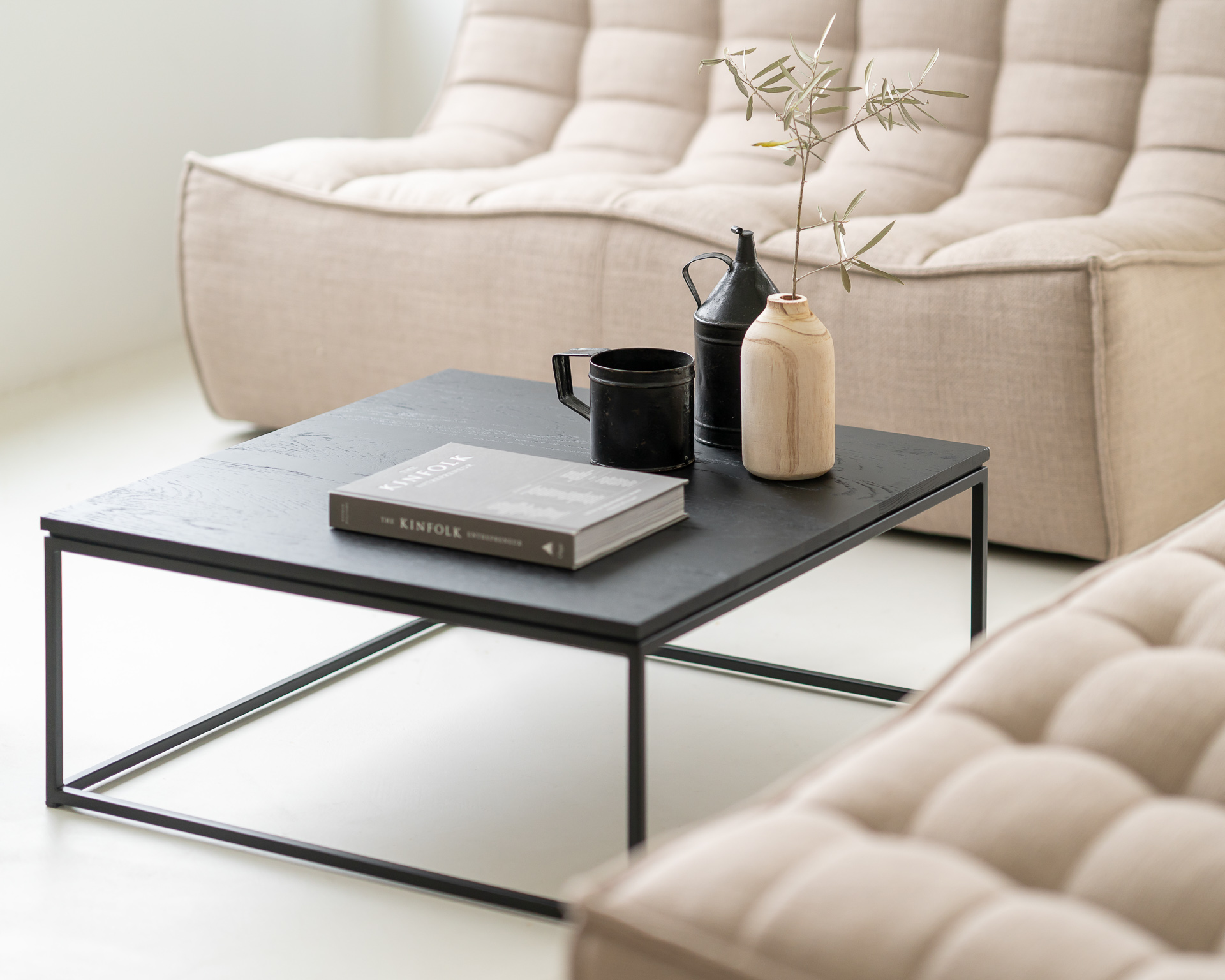 N701 Sofa 2 Seater Beige - Image 4