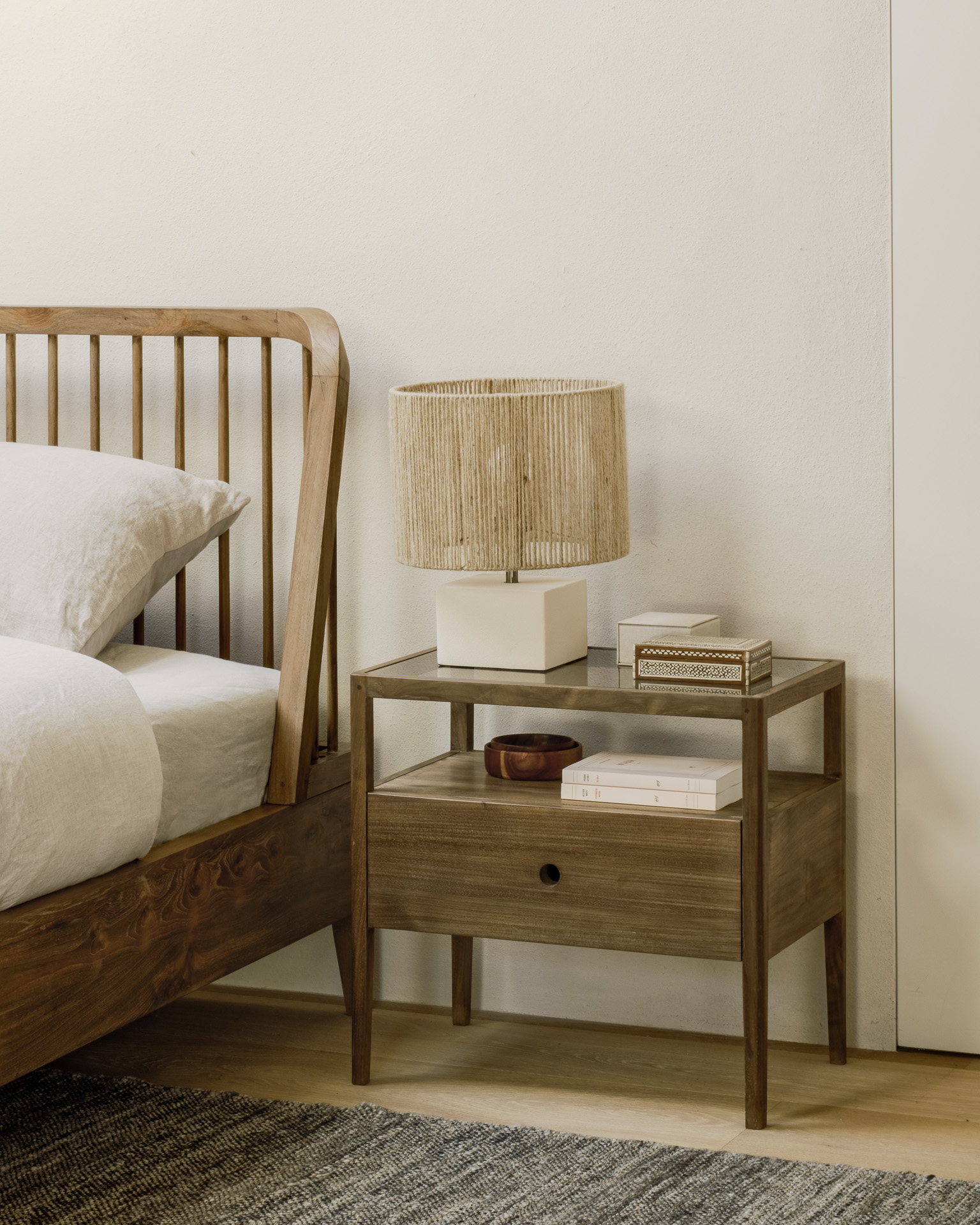 Spindle bedside table - Image 3