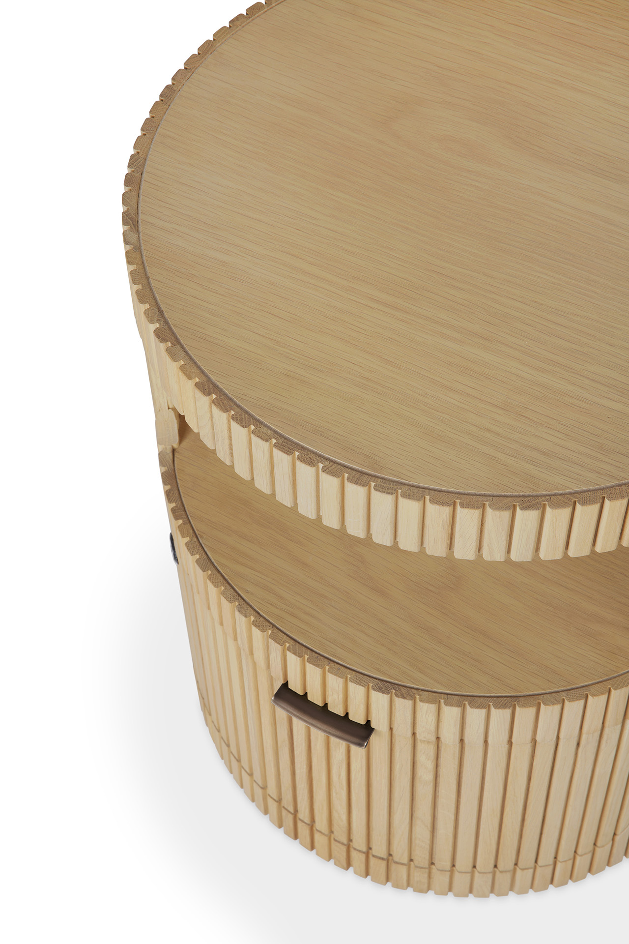 Oak Boomerang drawer unit - Image 3