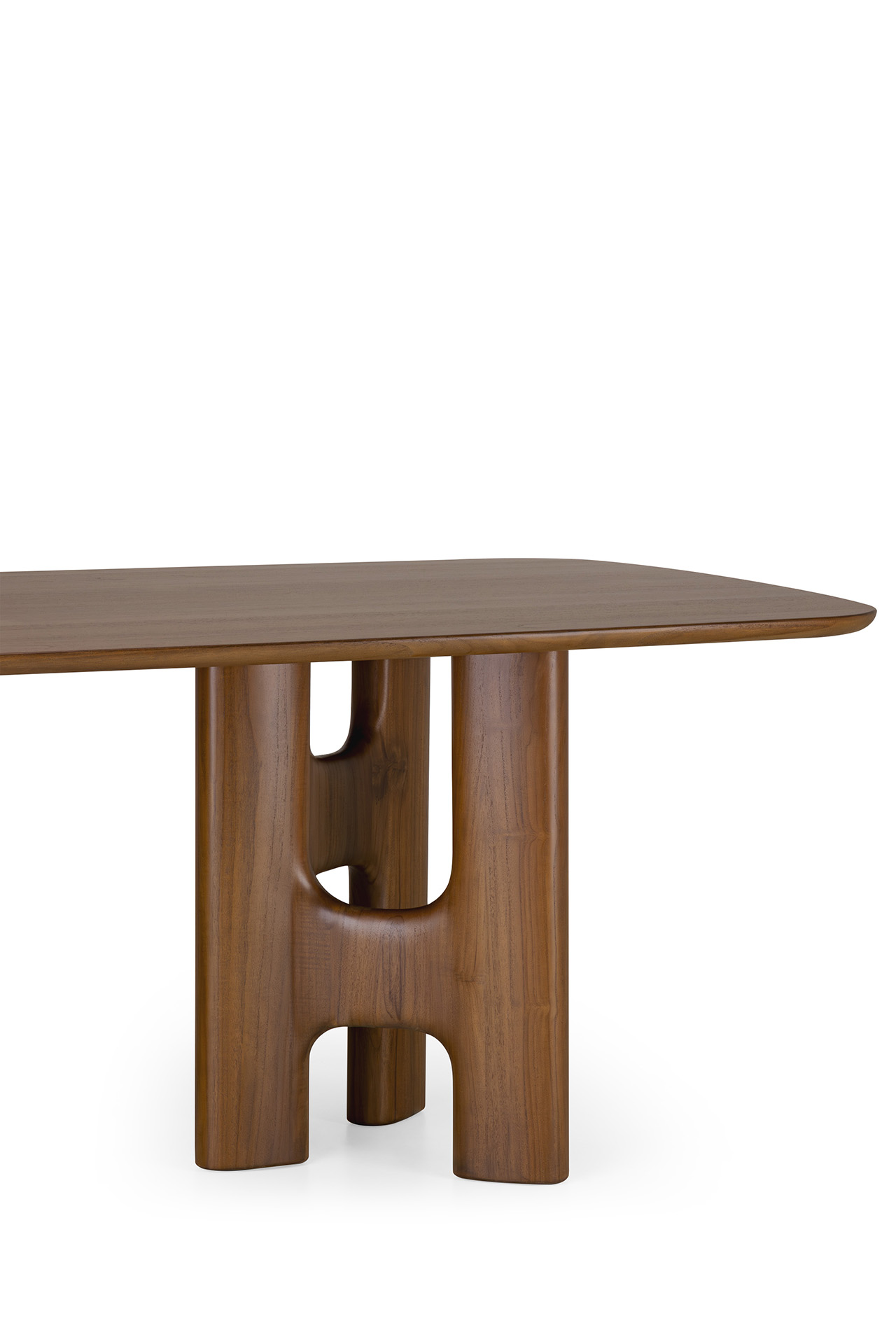 Teak Flow dining table wild brown - Image 3