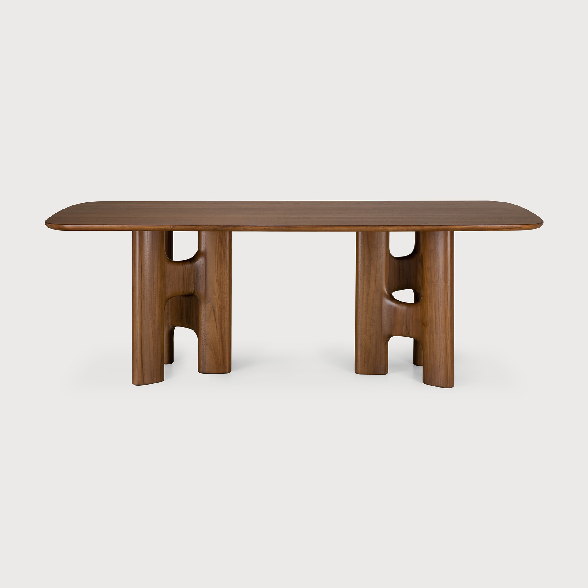 Teak Flow dining table wild brown - Image 2