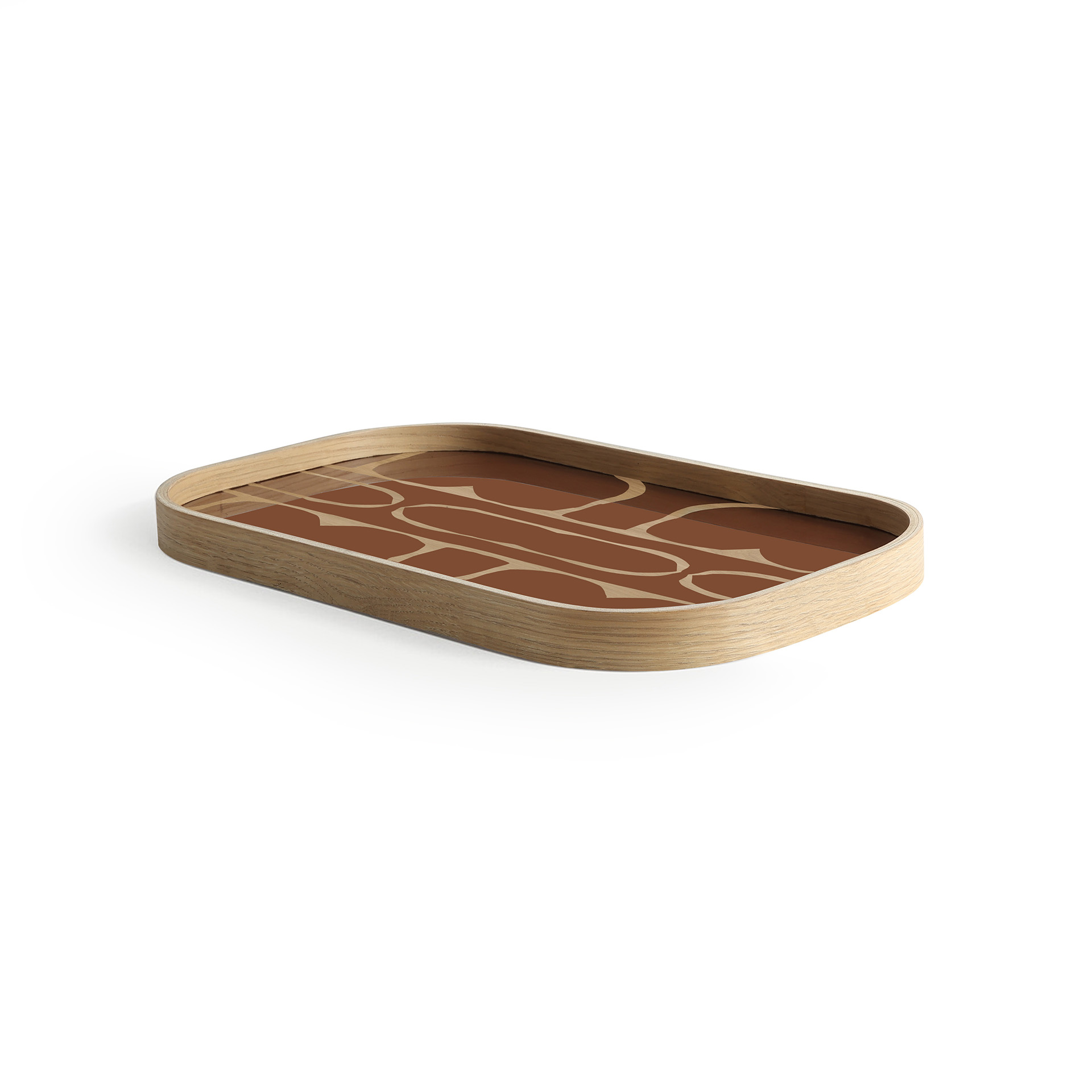 Second Nature Oak auburn valet tray - Image 2